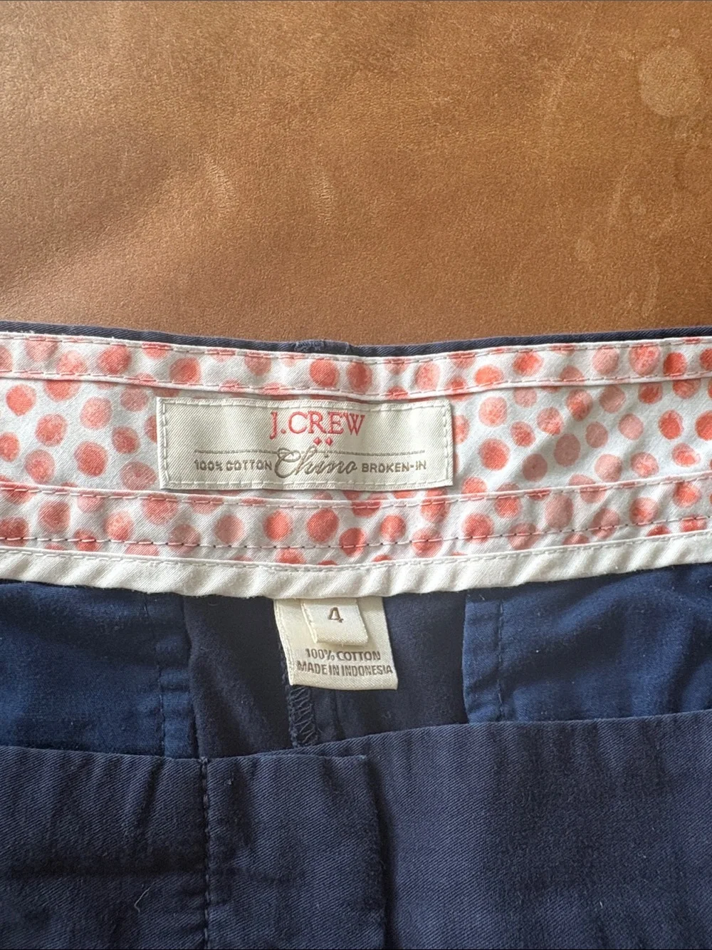J. Crew Navy Cotton Bermuda Shorts